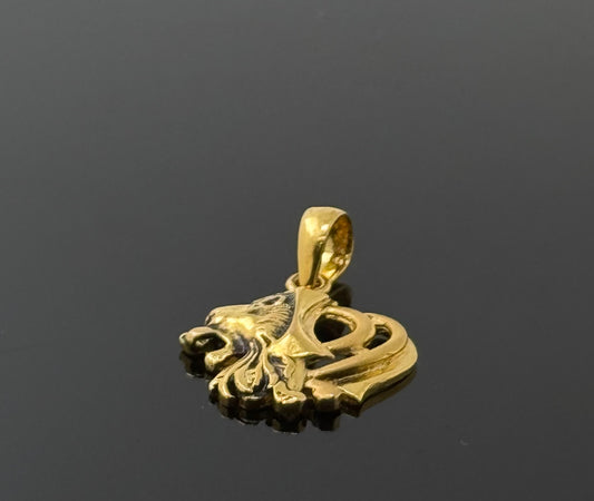 22K Solid Gold Sikh Pendants P732