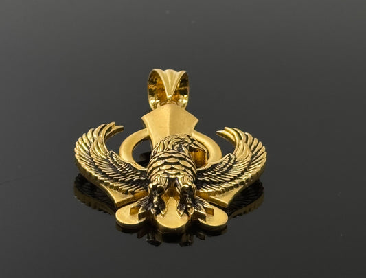 22K Solid Gold Sikh Pendants P733