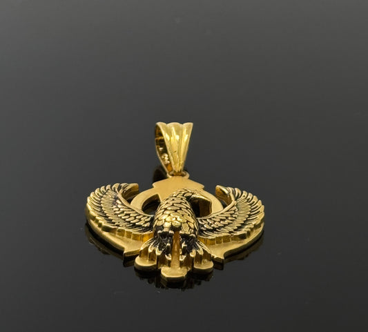 22K Solid Gold Sikh Pendants P738