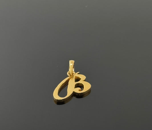 22K Solid Gold Initial Pendants P745