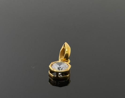 18K Solid Gold Fancy Pendants P759