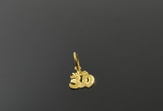 22K Solid Gold Hindu Pendants P769