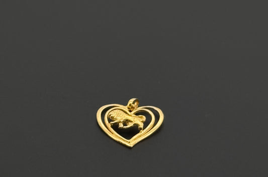 22K Solid Gold Fancy Pendants P795