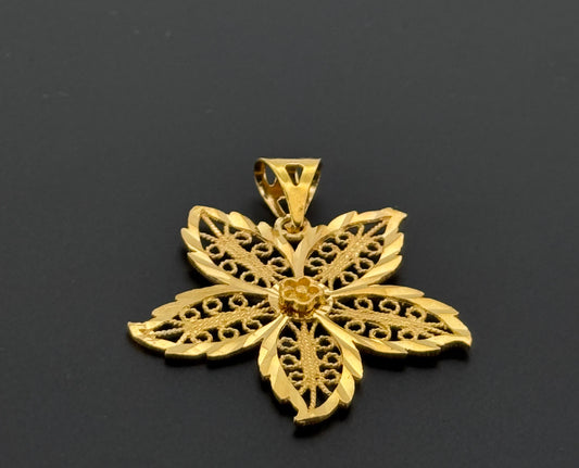 22K Solid Gold Fancy Pendants P801