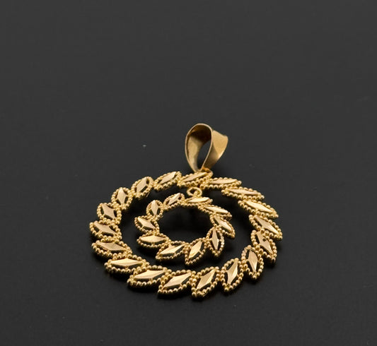 22K Solid Gold Fancy Pendants P805