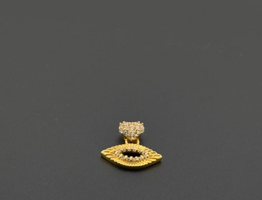 22K Solid Gold Fancy Pendants P834