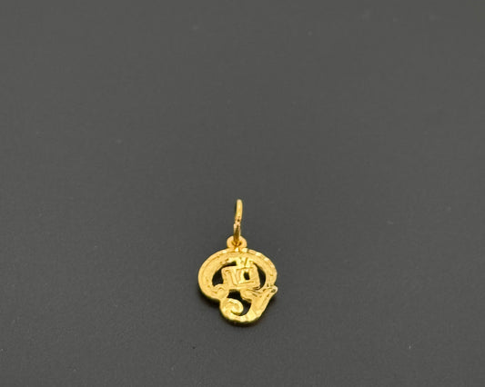 22K Solid Gold Hindu Pendants P842