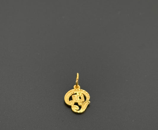 22K Solid Gold Hindu Pendants P843