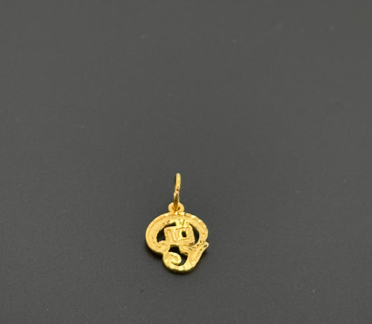 22K Solid Gold Hindu Pendants P844