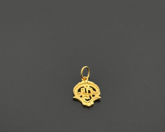 22K Solid Gold Hindu Pendants P848