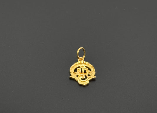 22K Solid Gold Hindu Pendants P849