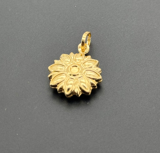 18K Solid Gold Fancy Pendants P878