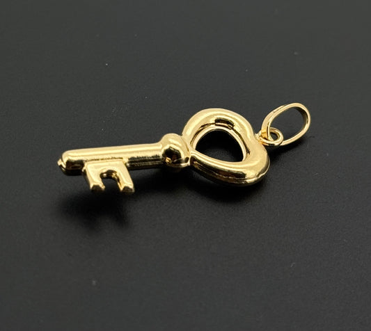 18K Solid Gold Fancy Pendants P880