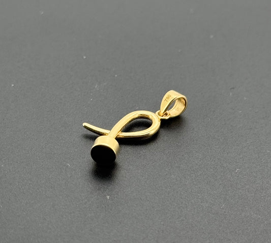 18K Solid Gold Fancy Pendants P881