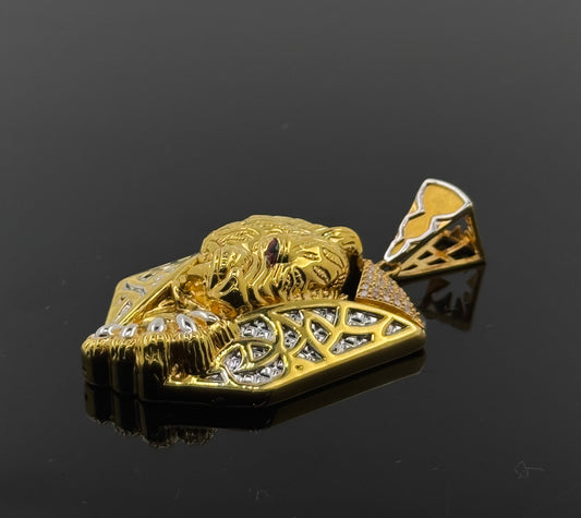 22K Solid Gold Fancy Pendants P98