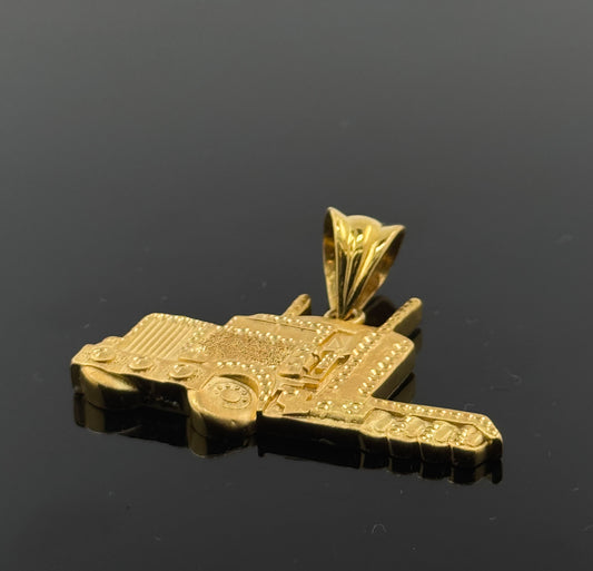 22K Solid Gold Fancy Pendants P99