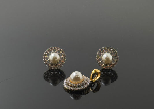 22K Solid Gold Fancy Pendant Sets PS128