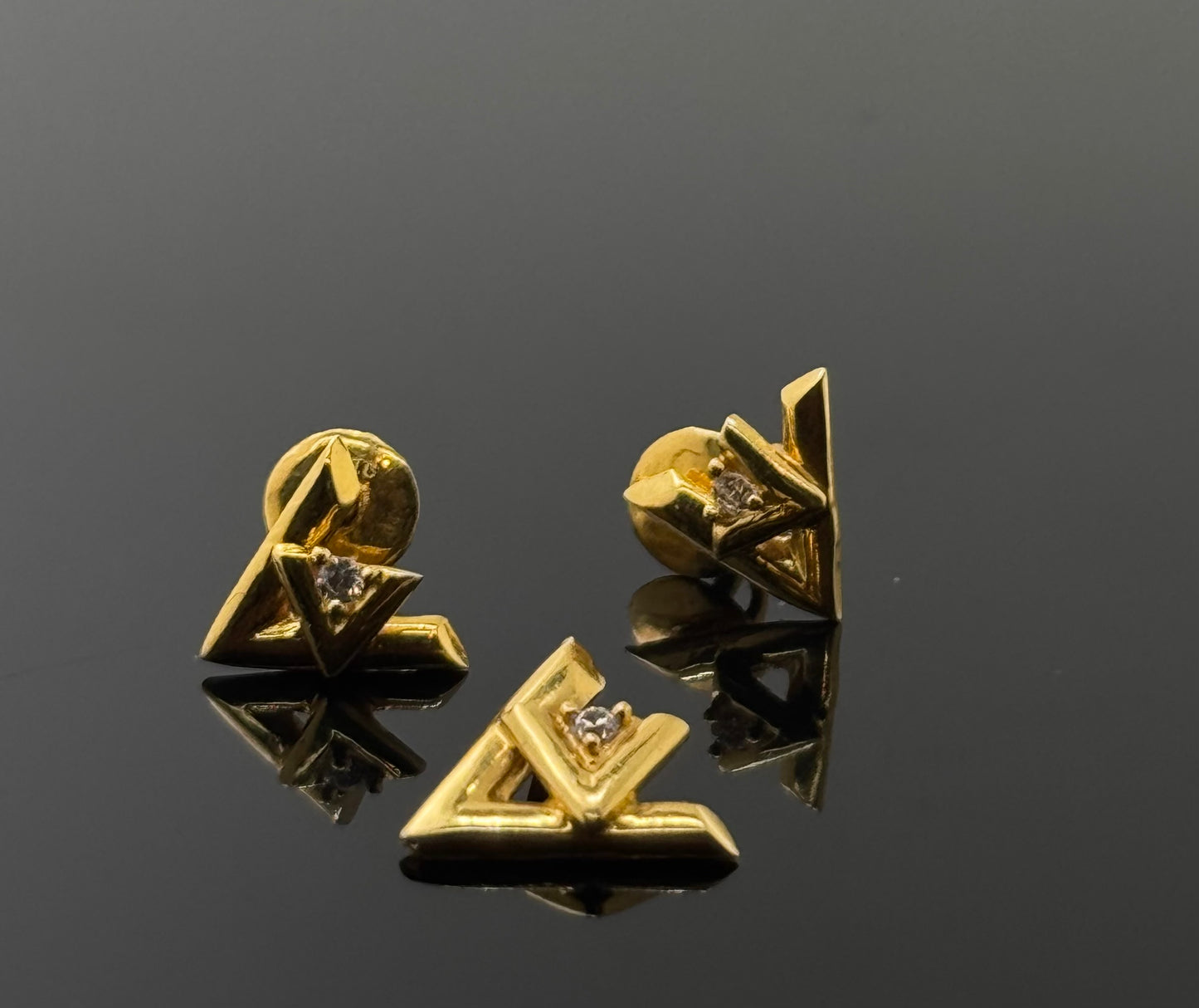 22K Solid Gold Fancy Pendant Sets PS56