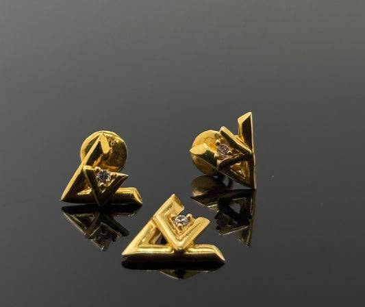 22K Solid Gold Fancy Pendant Sets PS56