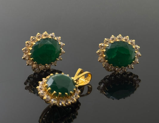 22K Solid Gold Fancy Pendant Sets PS57
