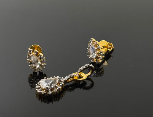 22K Solid Gold Fancy Pendant Sets PS61