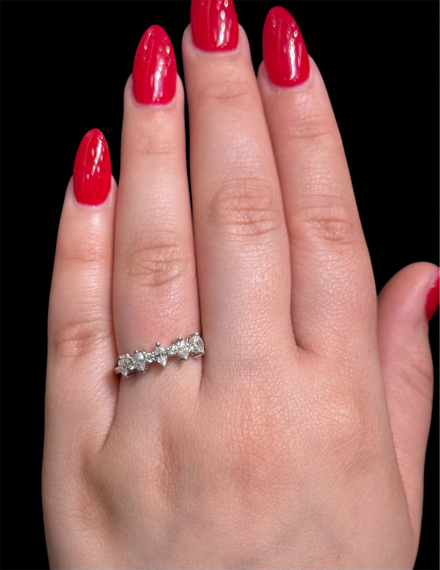 Natural Diamond Marquise Band DR417