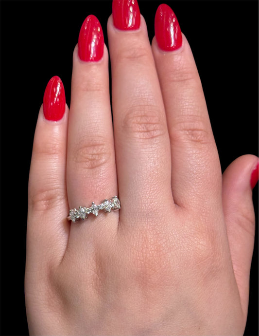 Natural Diamond Marquise Band DR417