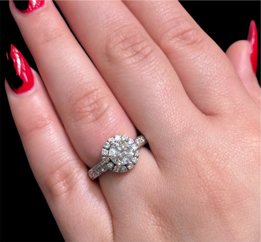 Natural Diamond Cluster Ring DR426
