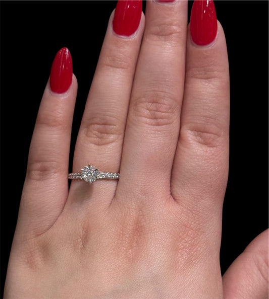 Natural Diamond Clustert Ring DR73