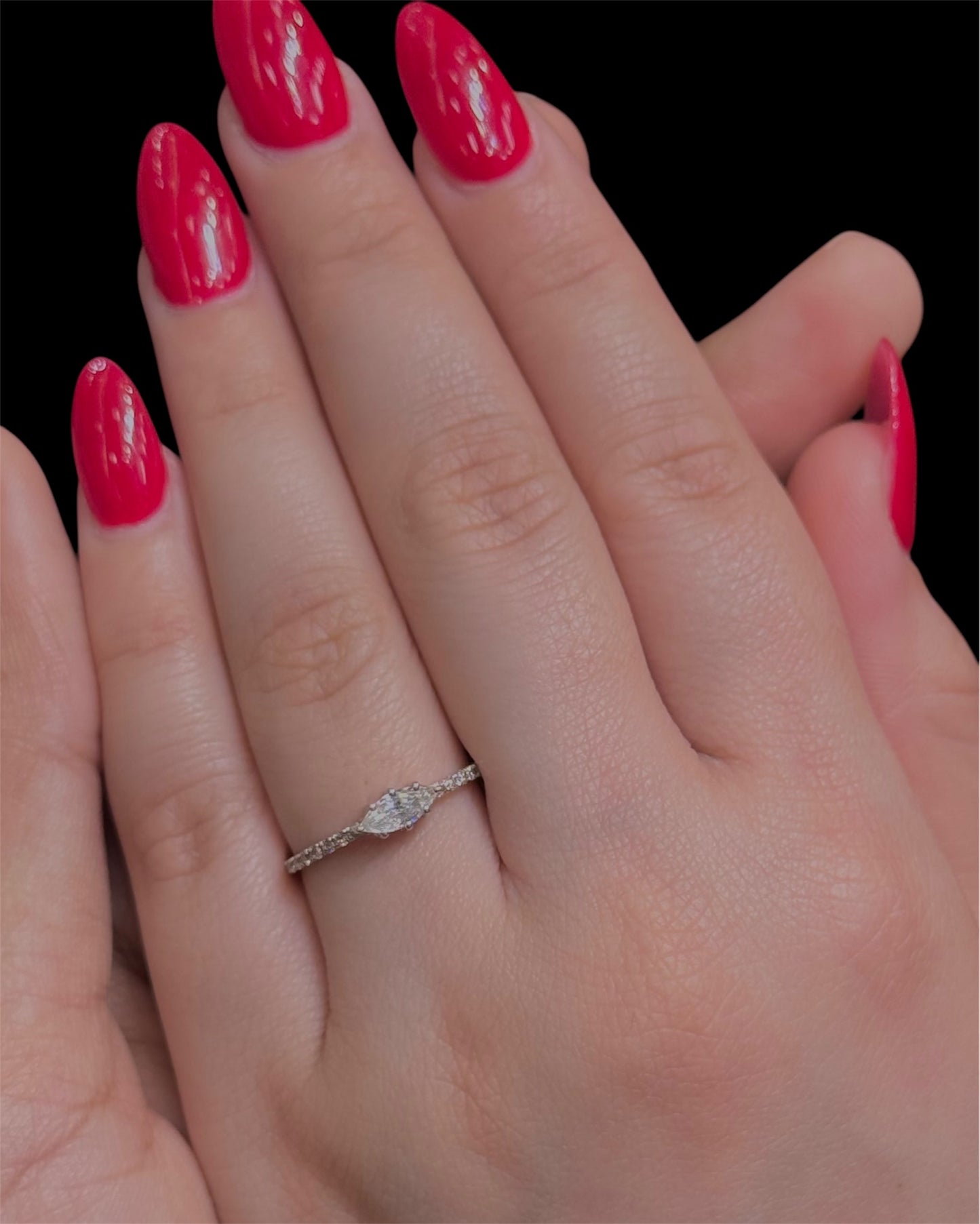 Natural Diamond Marquise Cut Ring DR58