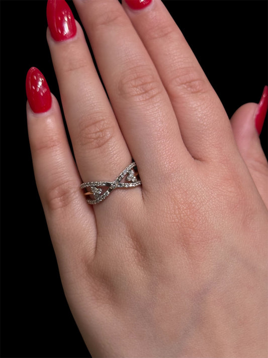 Natural Diamond Cluster Ring DR94