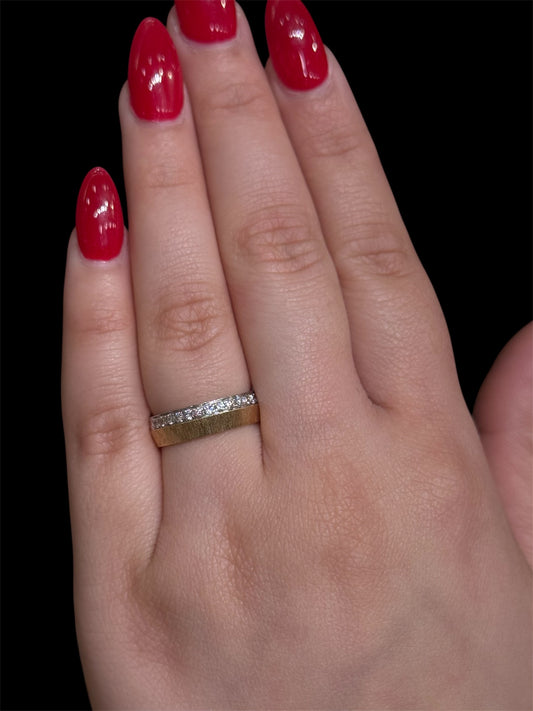 Natural Diamond Plain Band DR27