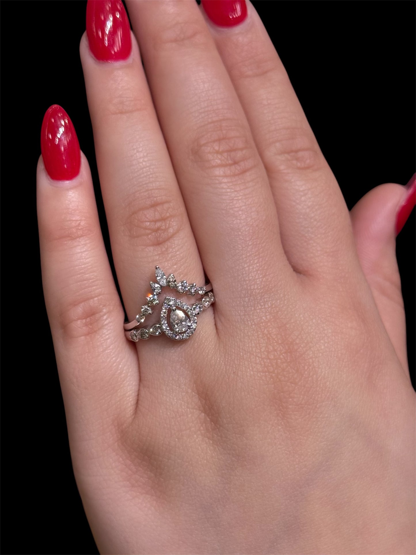 Natural Diamond Cluster Ring DR49
