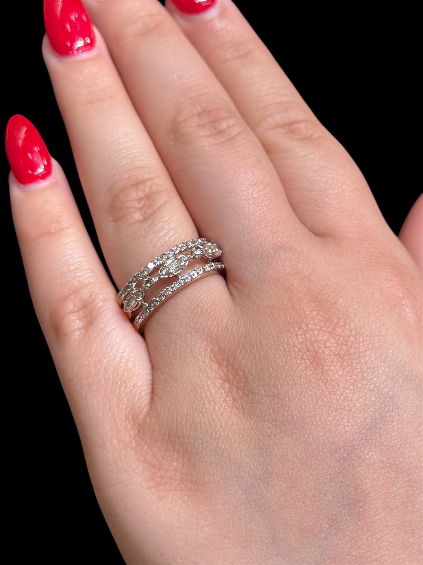 Natural Diamond Cluster Band DR163