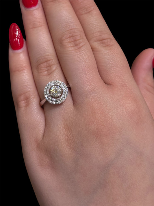 Natural  Round Cut Diamond Ring DR159
