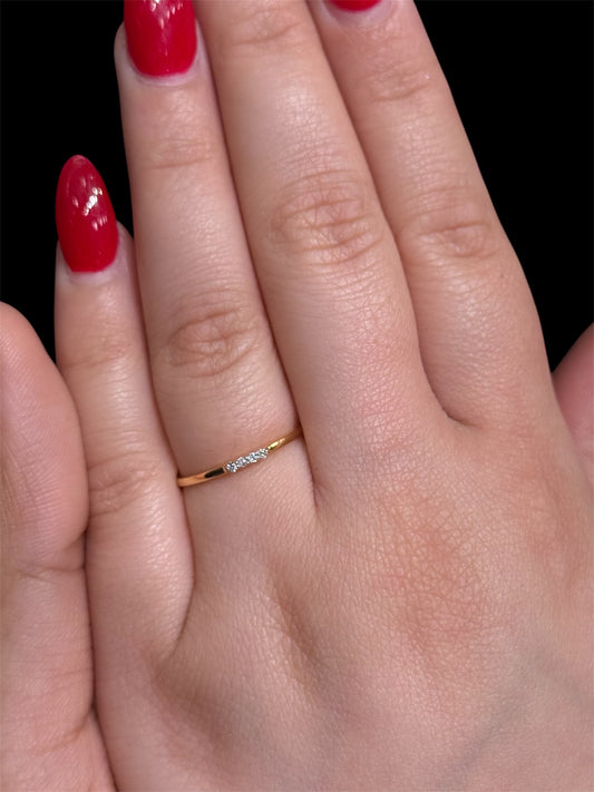 Natural Diamond Thin Band DR34