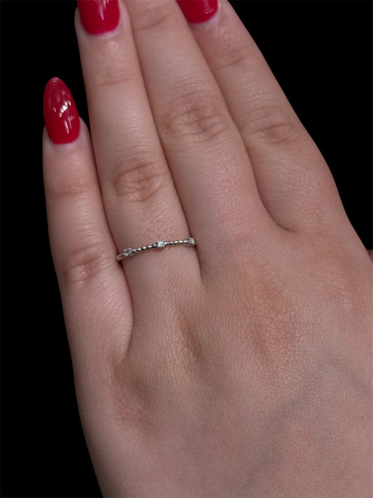 Natural Diamond Thin Band  DR86