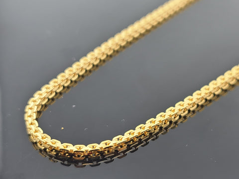 22K Solid Gold Designer Box Chain C7315 - Royal Dubai Jewellers