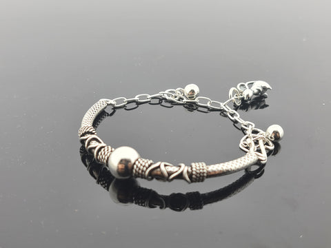 Sterling Silver Designer Baby Bracelet SB54 - Royal Dubai Jewellers
