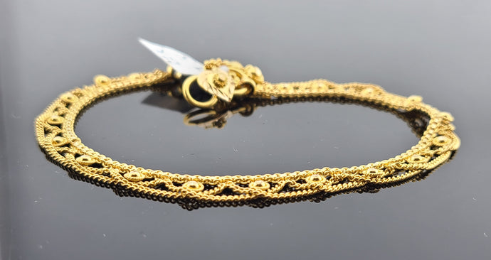 22k Solid Gold Designer Bracelet B9692 - Royal Dubai Jewellers