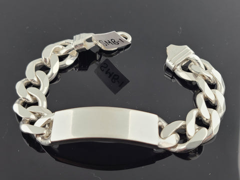 Sterling Silver Men Cuban Link Bracelet SMB1 - Royal Dubai Jewellers