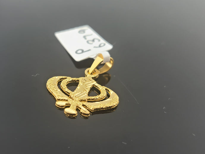 22K Solid Gold Sikh Khanda Pendant P6379 - Royal Dubai Jewellers