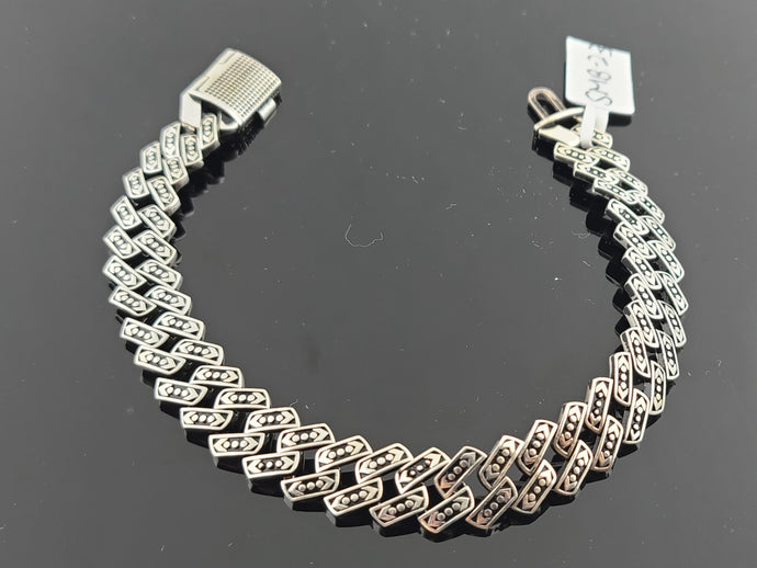 Sterling Silver Men Cuban Link Bracelet SMB23 - Royal Dubai Jewellers