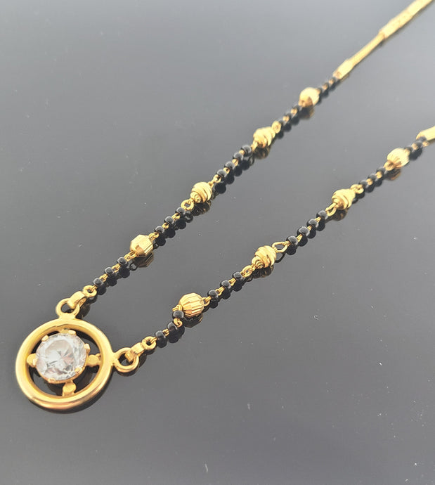 23K Solid Gold Designer Mangalsutra Chain C6139 - Royal Dubai Jewellers