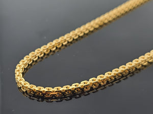 22K Solid Gold Designer Box Chain C7314 - Royal Dubai Jewellers
