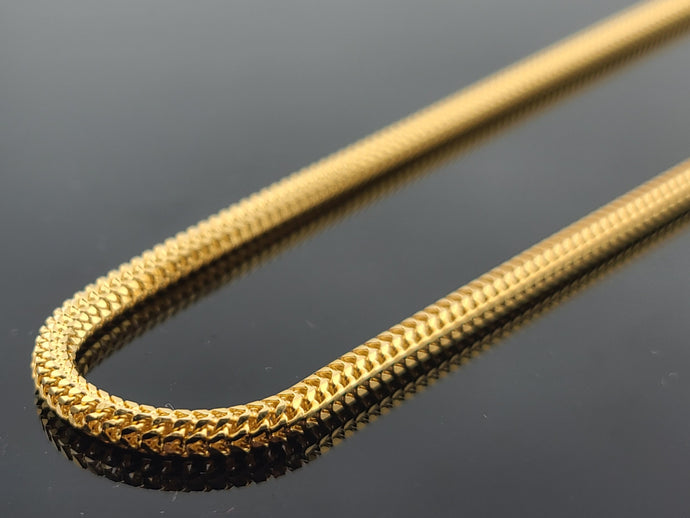 22K Solid Gold Designer Chain C7195 - Royal Dubai Jewellers