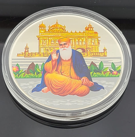 Guru Nanak Pure Silver Coin scn4 - Royal Dubai Jewellers