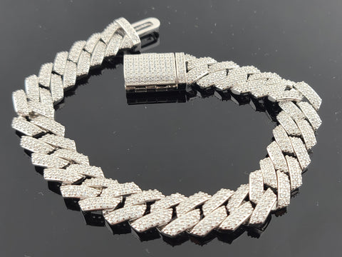 Sterling Silver Men Cuban Link Bracelet SMB14 - Royal Dubai Jewellers