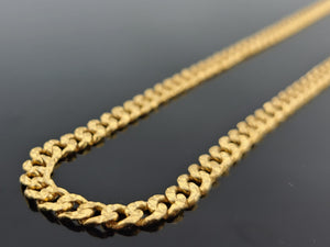 22K Solid Gold Cuban Chain C7063 - Royal Dubai Jewellers