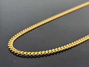 22K Solid Gold Curb Chain C7317 - Royal Dubai Jewellers
